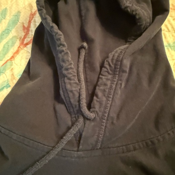 Abercrombie & Fitch Navy Hoodie with Green Print - Picture 4 of 8